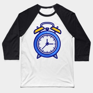 Alarm Clock Cartoon Illustration Baseball T-Shirt